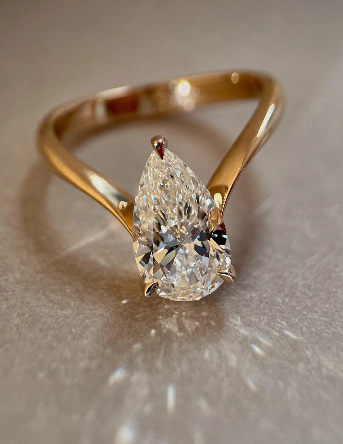 Pear Eve Ring
