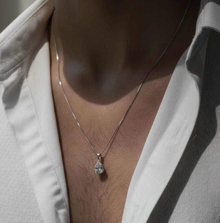 Point Zero Silver Necklace - ARTSY SILVER