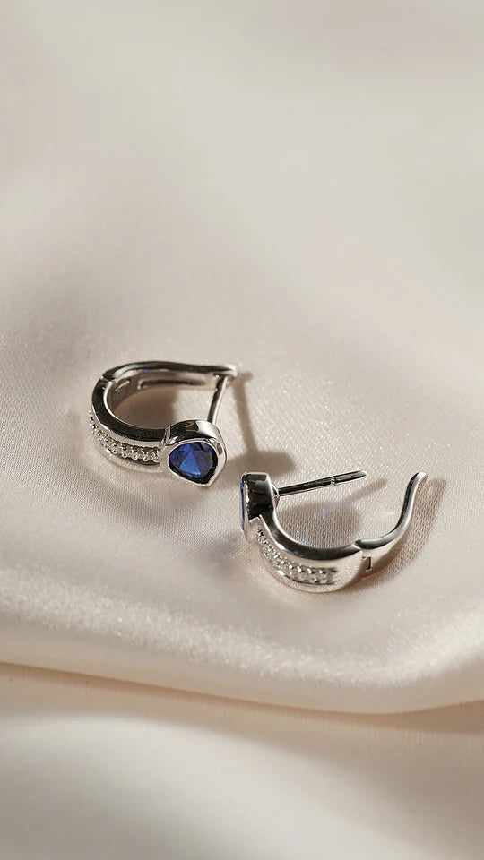 Sapphire Teardrop Earrings