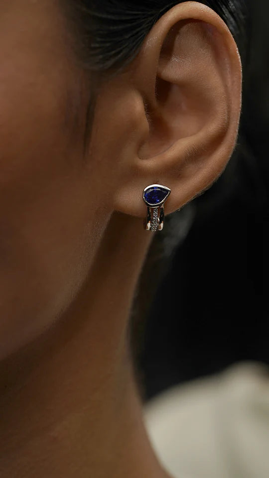 Sapphire Teardrop Earrings