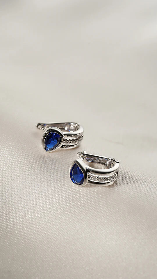 Sapphire Teardrop Earrings