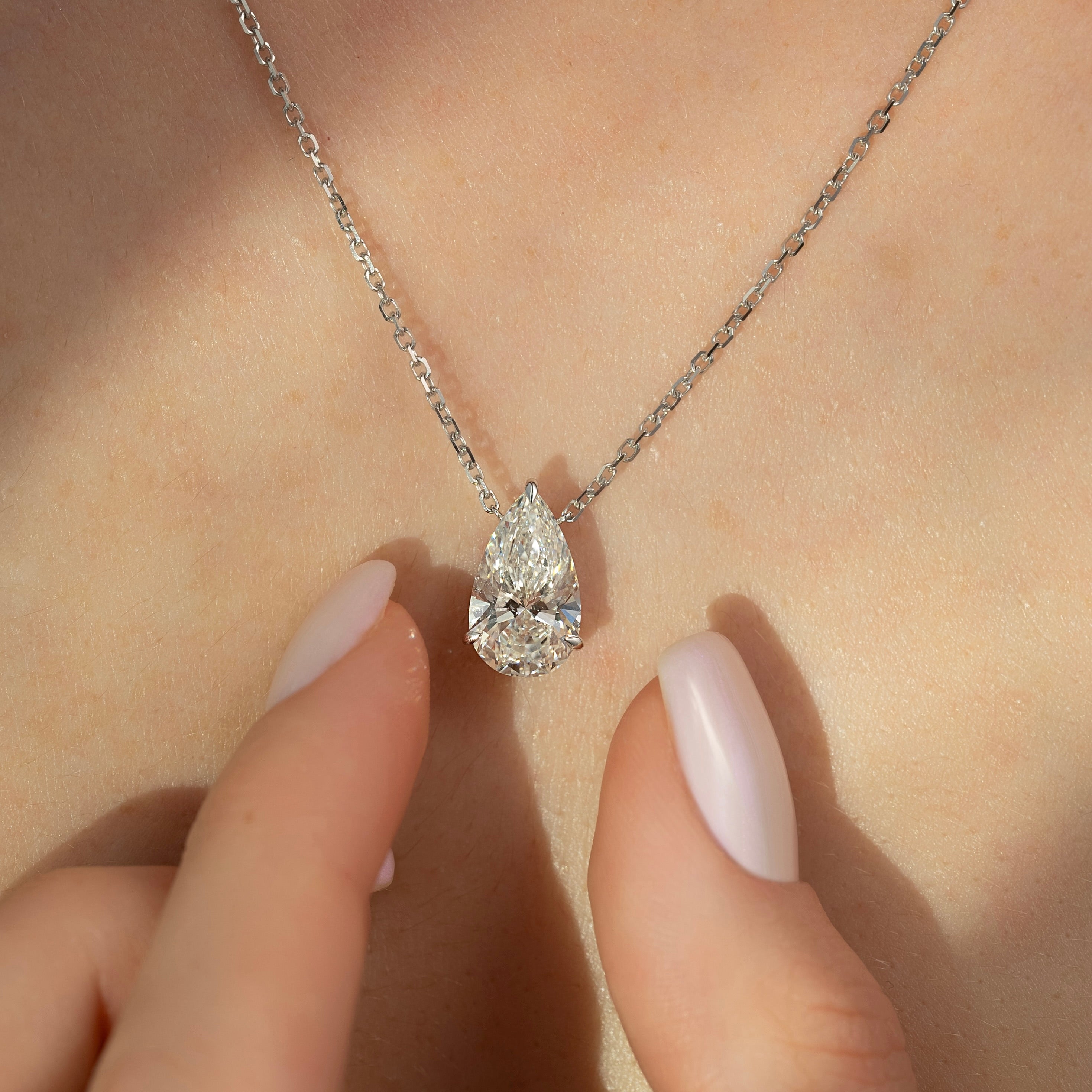 Pear Light Necklace