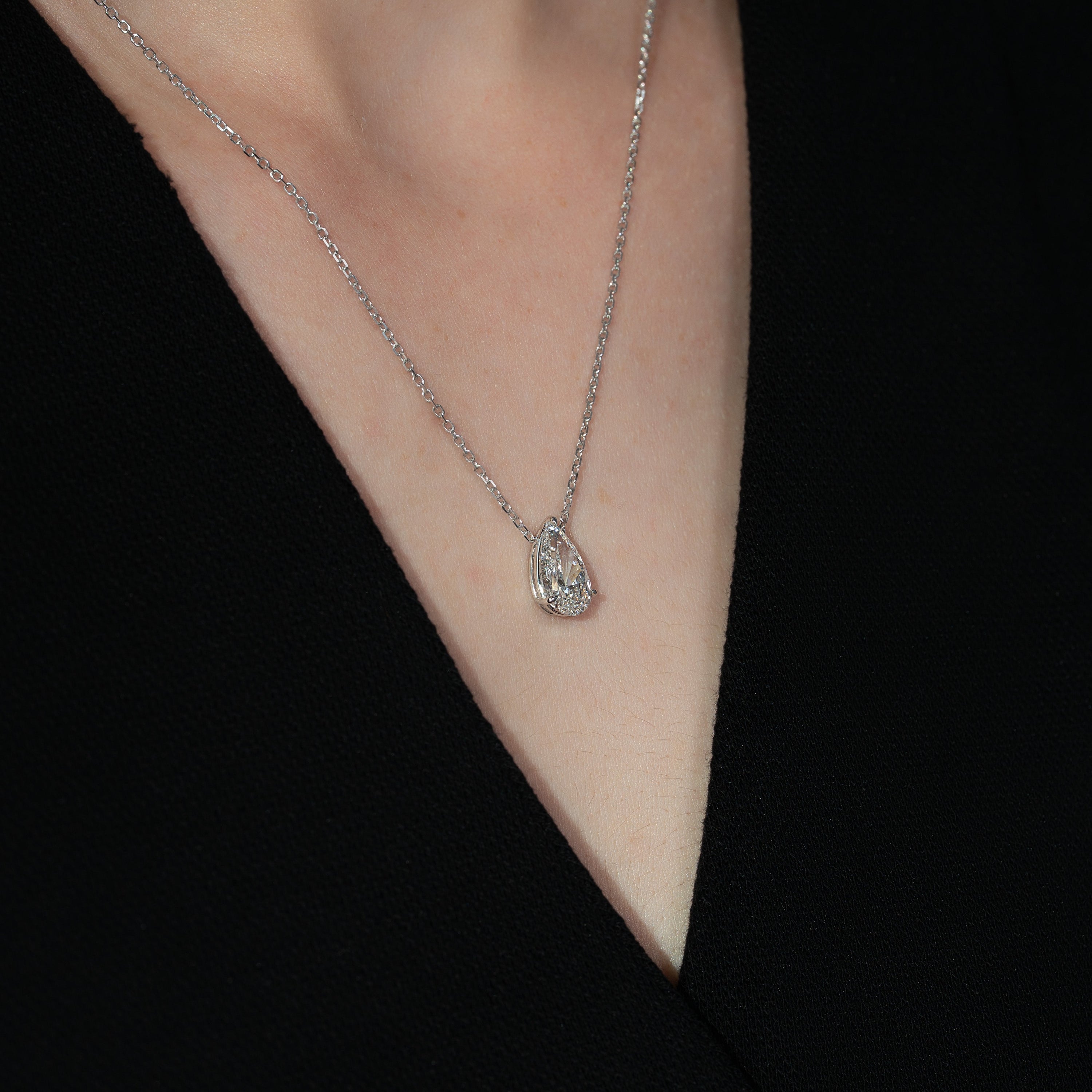 Pear Light Necklace