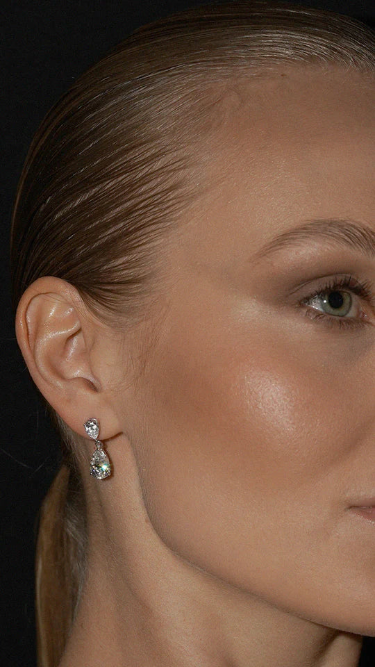 Pear Zircon Stone Earrings