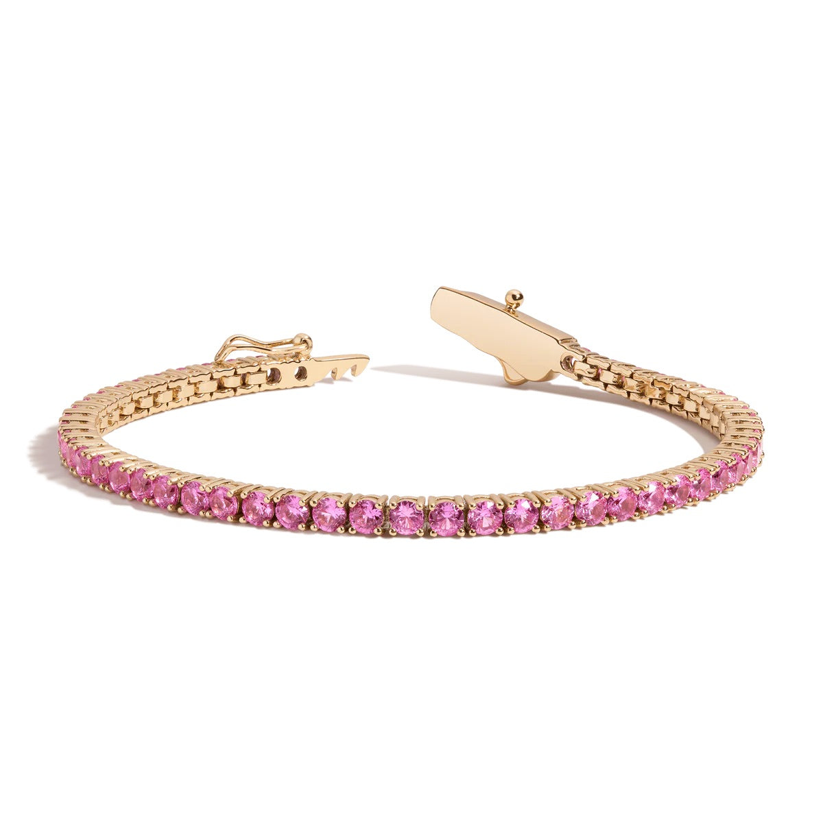 Pink Tennis Bracelet