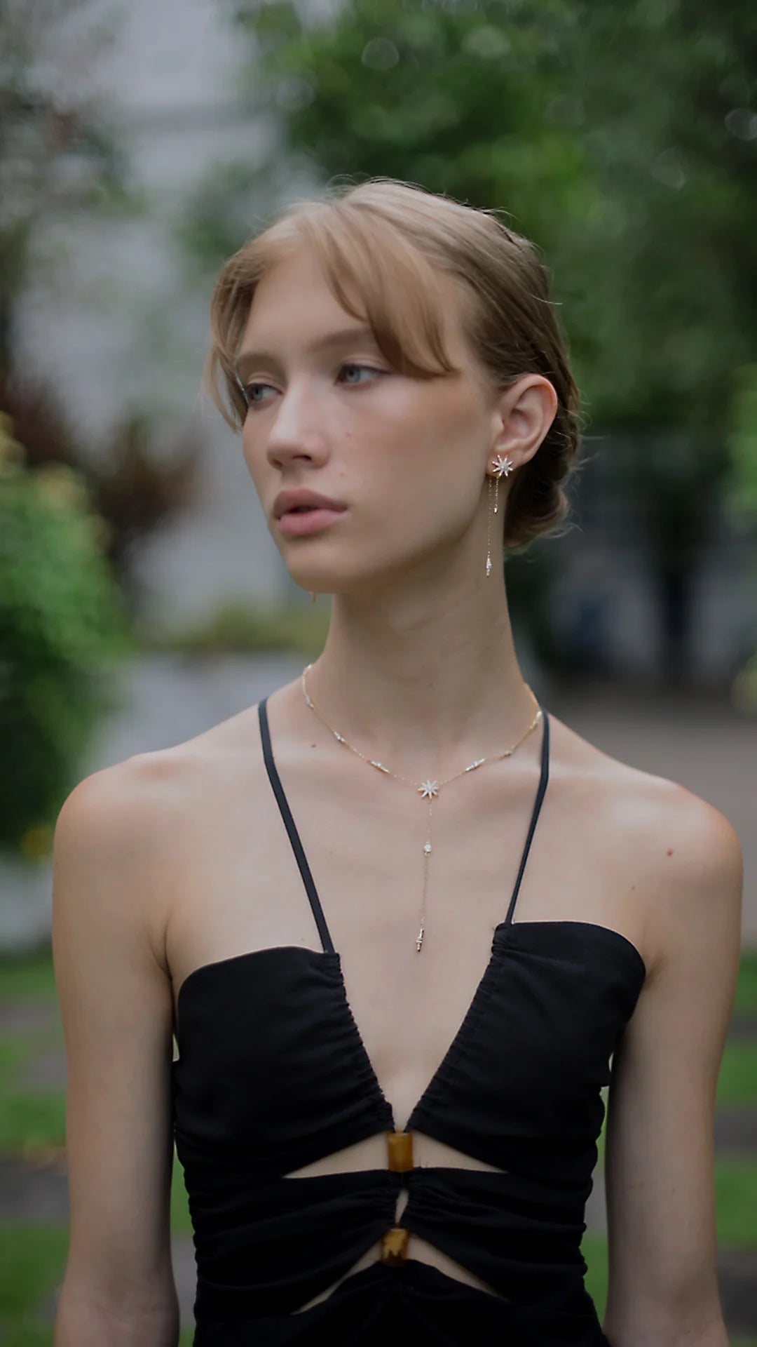 Under Moonlight Lariat Necklace - ARTSY SILVER