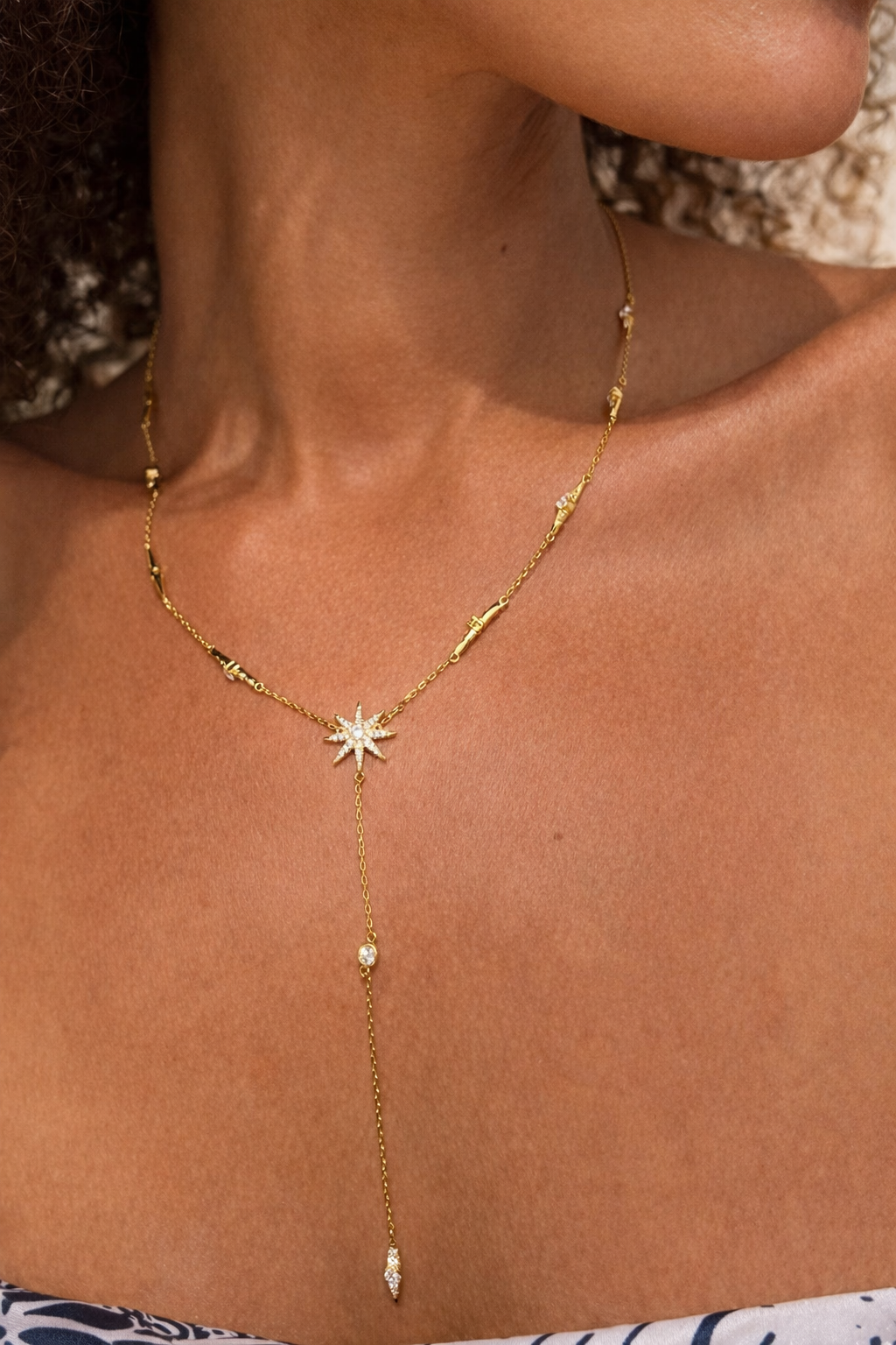 Under Moonlight Lariat Necklace
