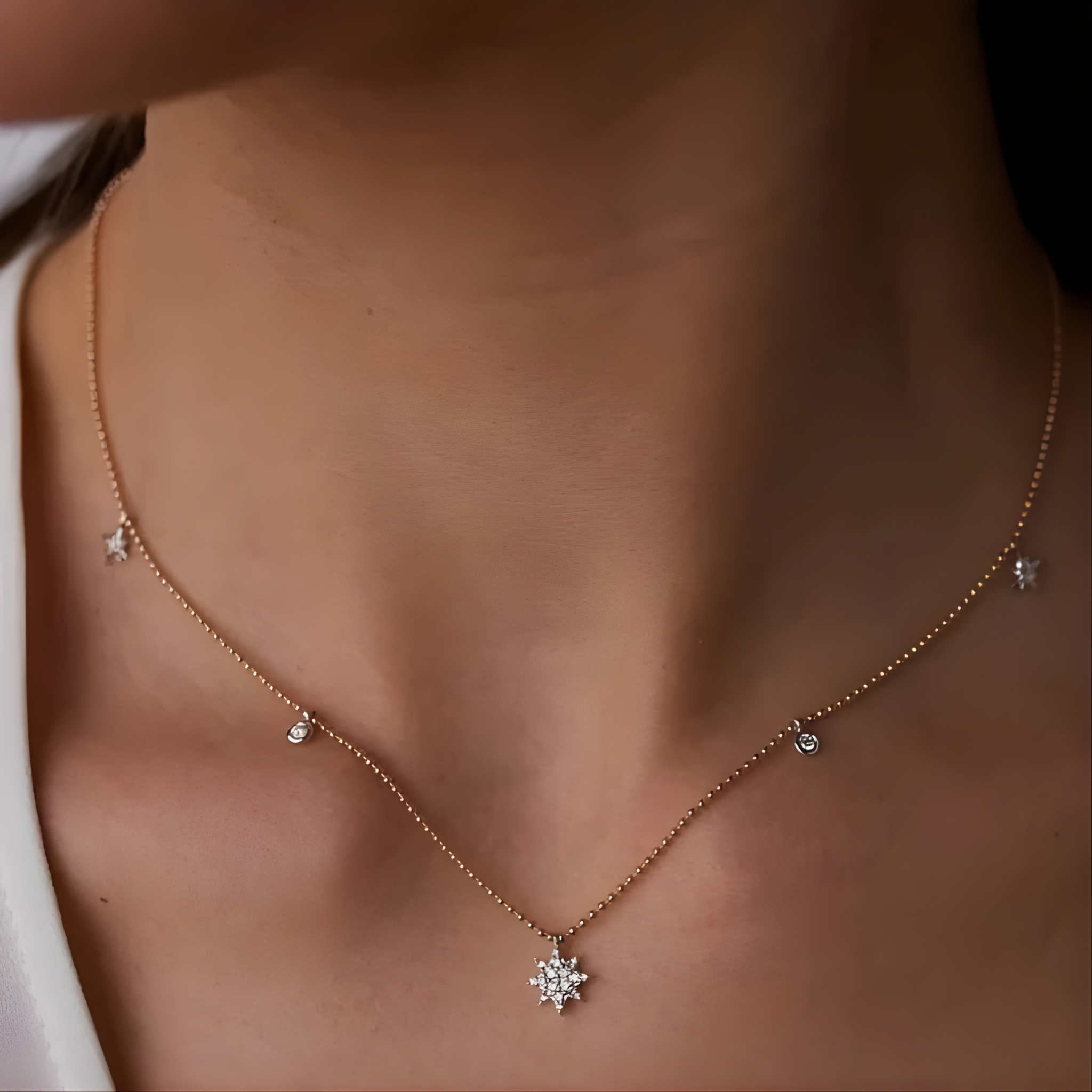 Pole Luck Star Necklace