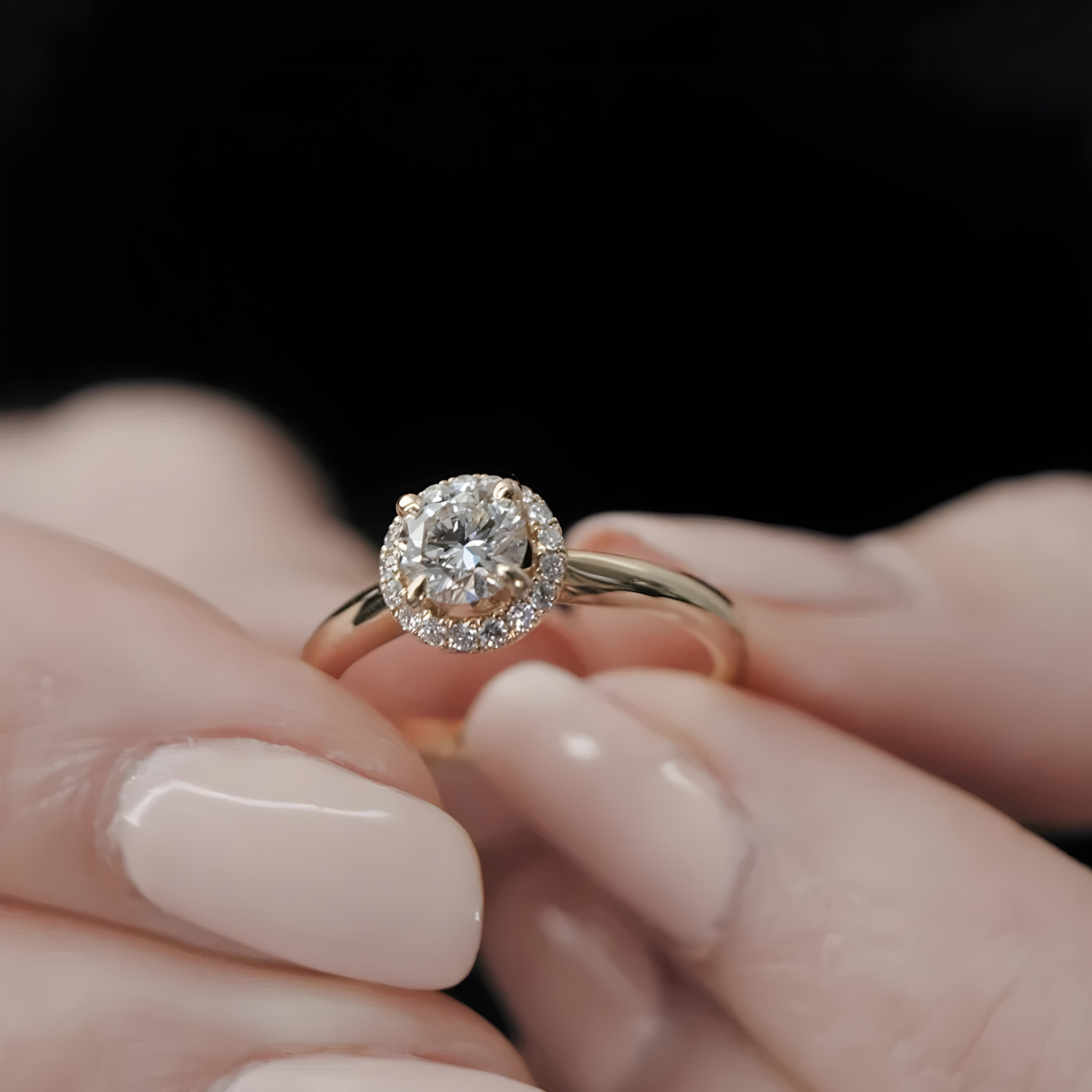 Promise Fancy Zircon Stone Gold Plated Ring