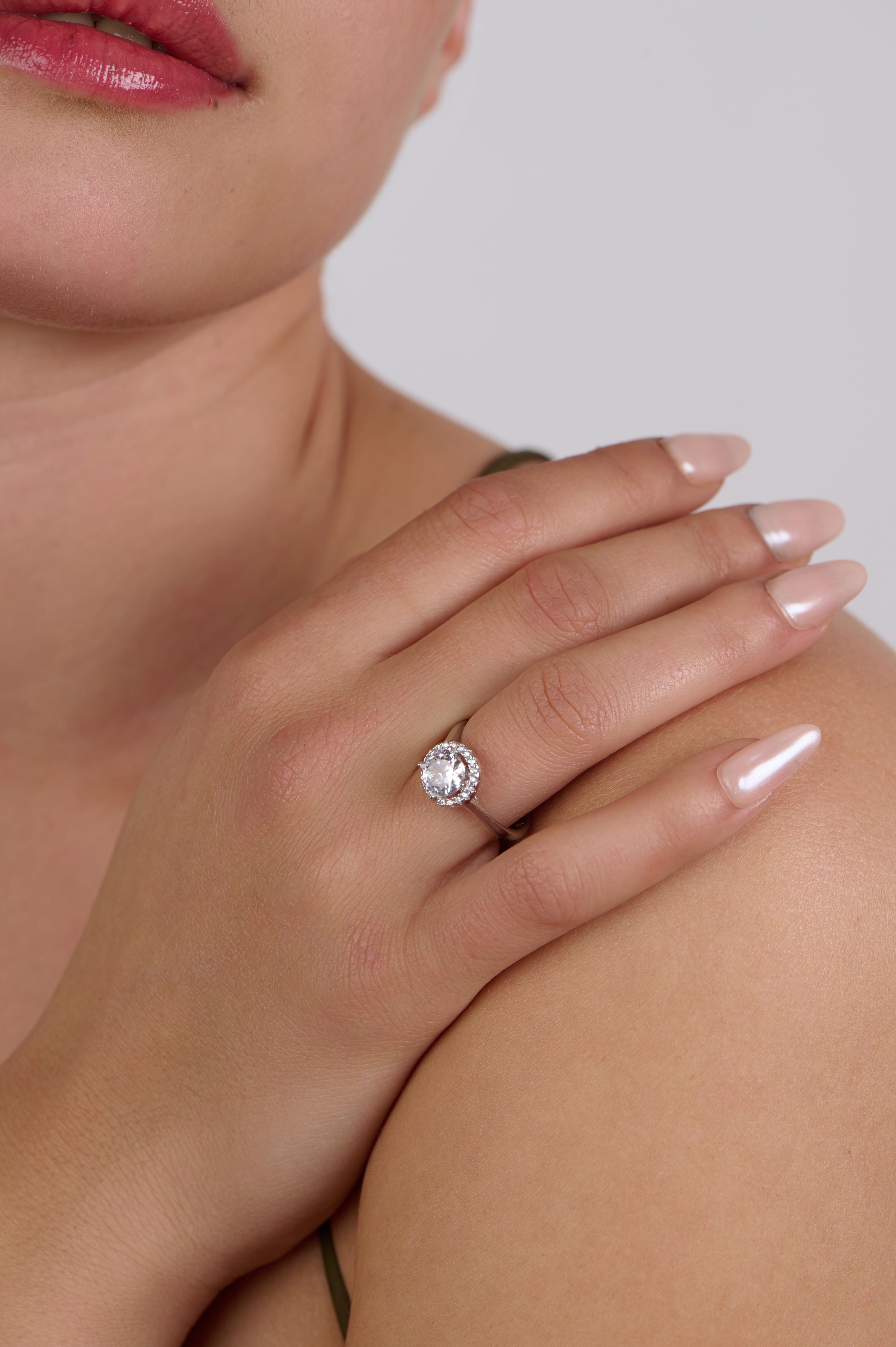 Promise Fancy Zircon Stone Silver Ring