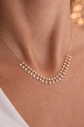 Queen’s Radiance Marquise Zircon Necklace - ARTSY SILVER