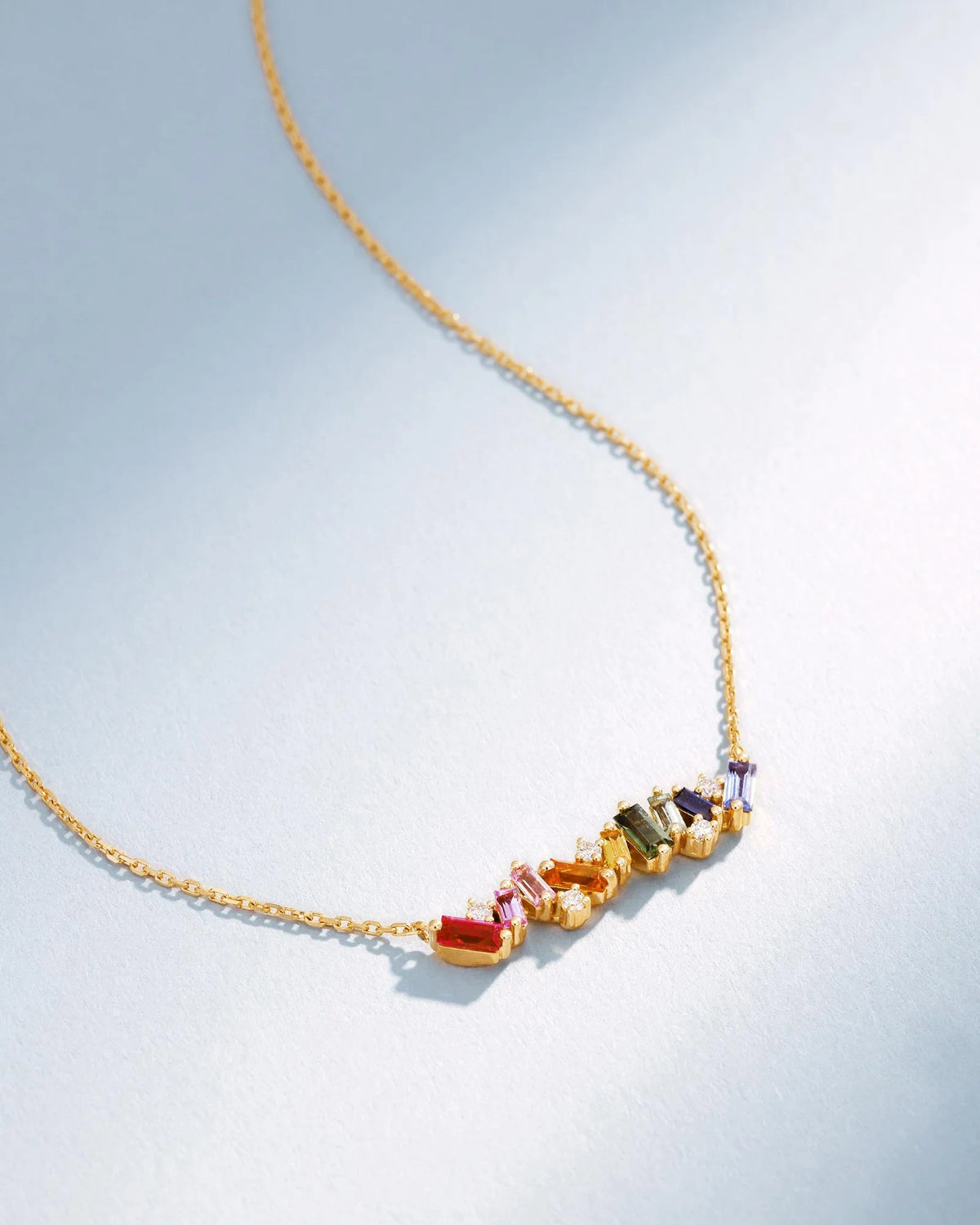 Rainbow Bar Necklace