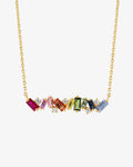 Rainbow Bar Necklace