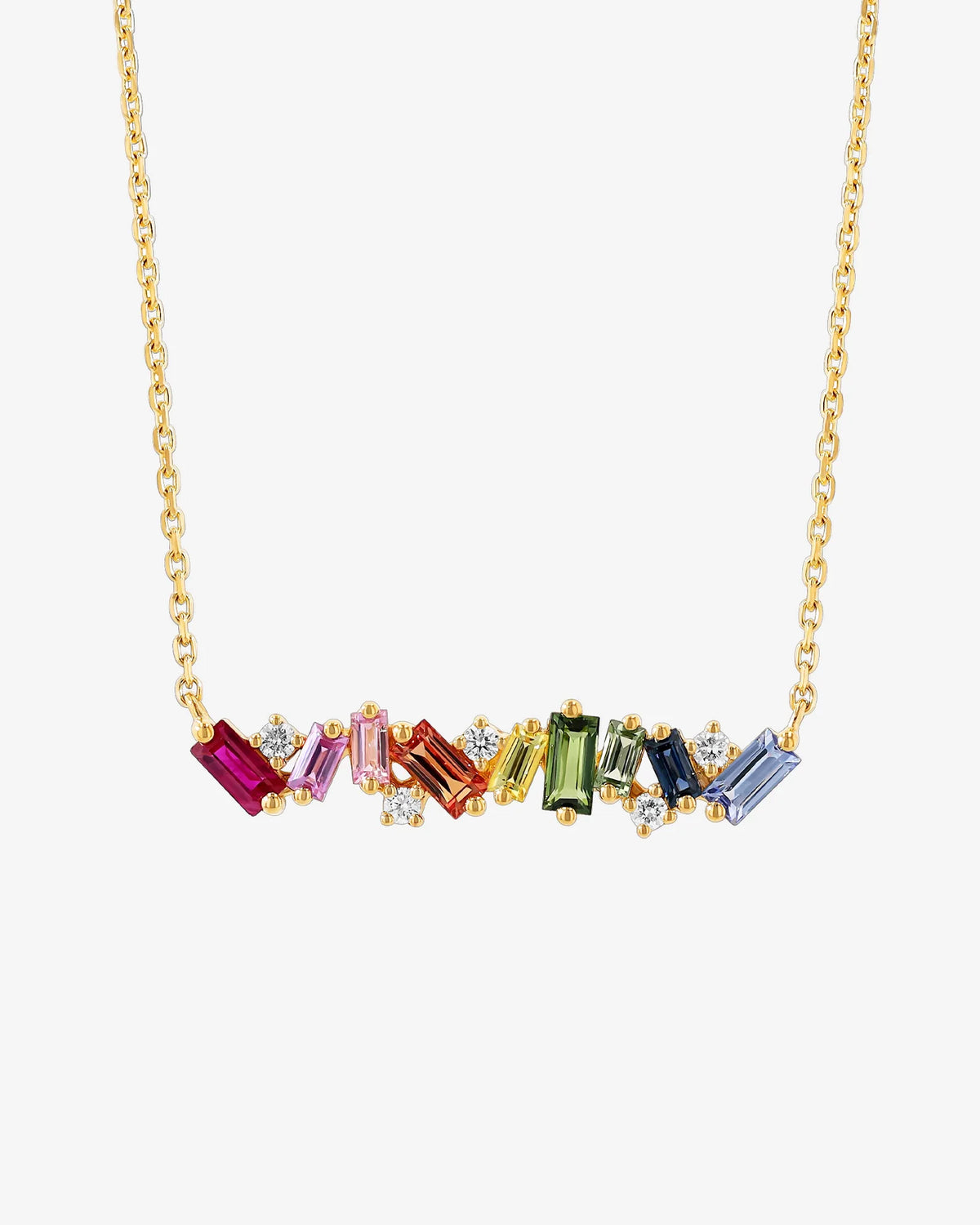 Rainbow Bar Necklace
