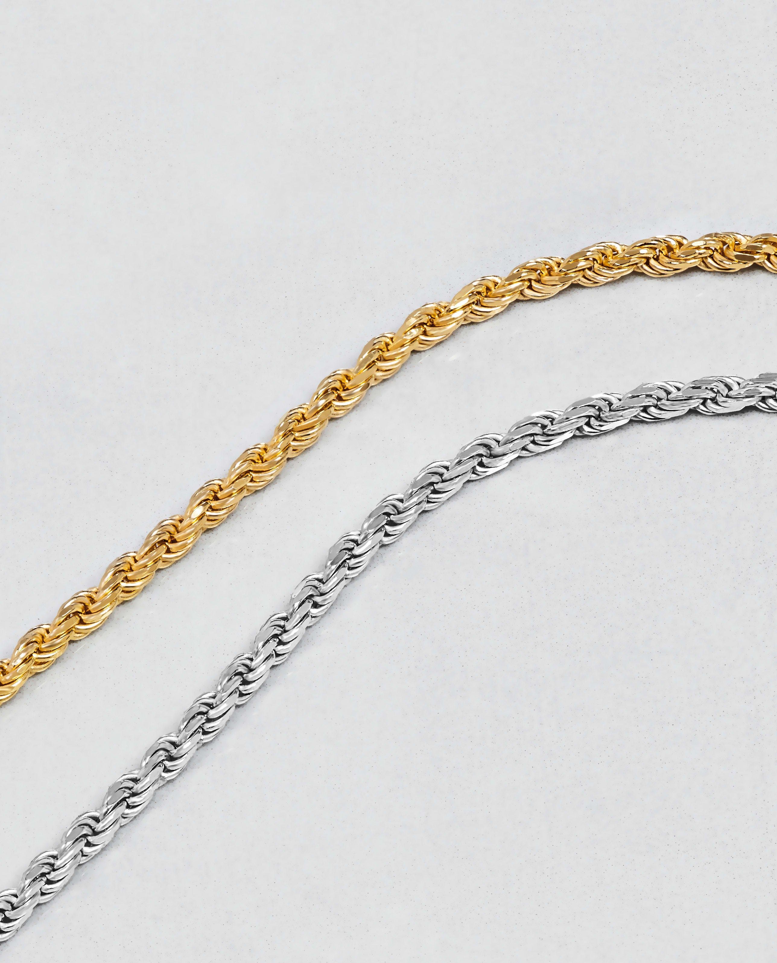 Rope Bracelet 3.5mm Gold Plating