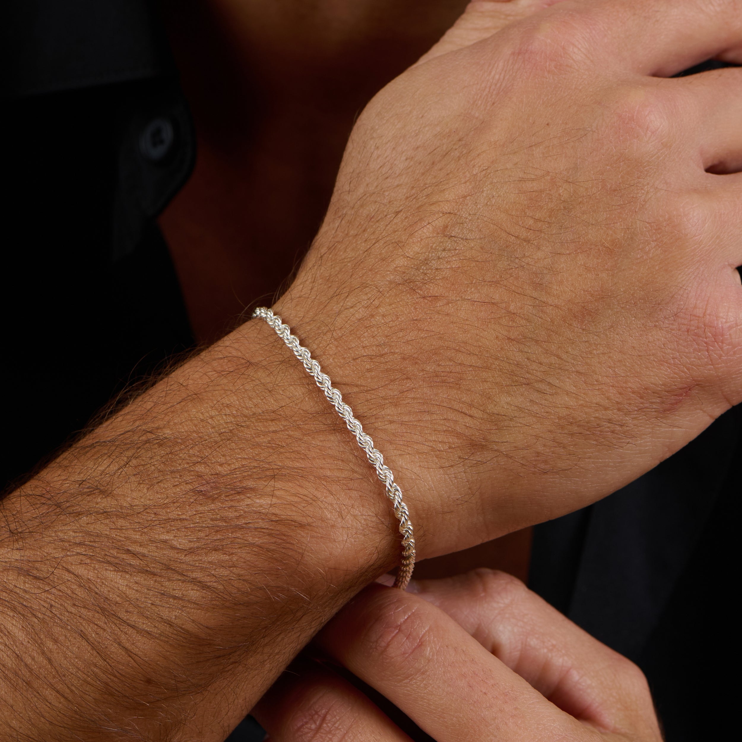 Rope Silver Bracelet