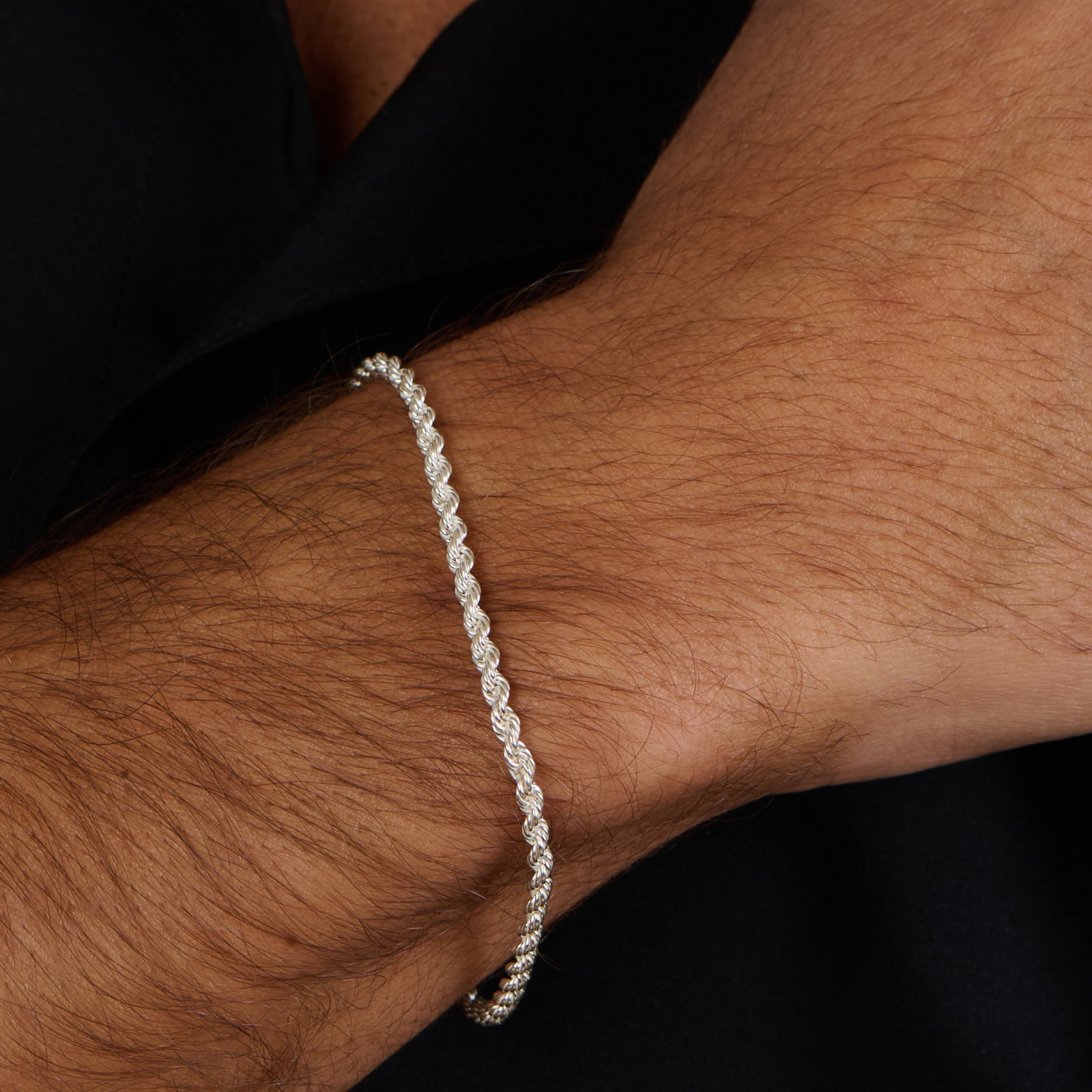 Rope Silver Bracelet