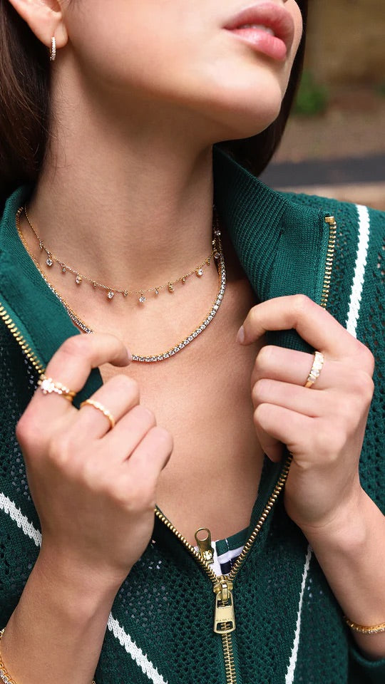 Sprinkles Zircon Adjustable choker