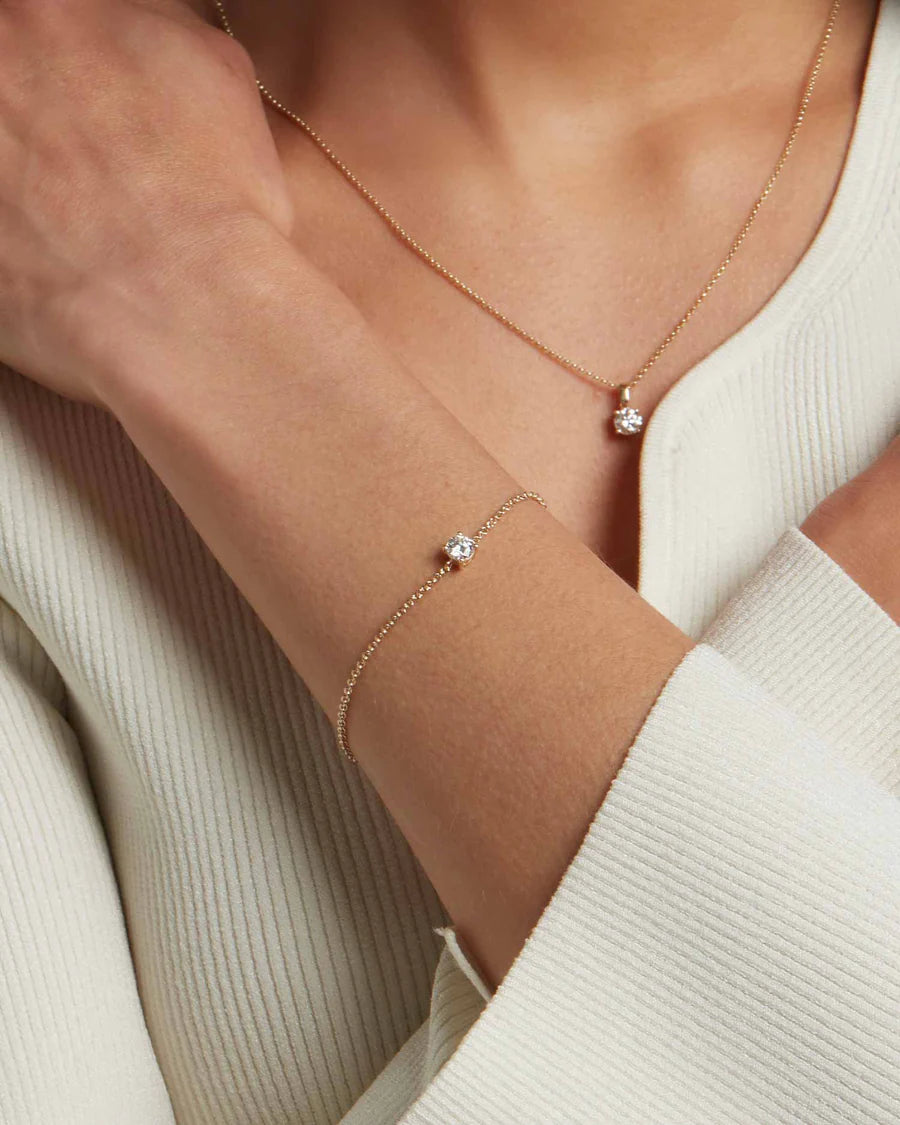The Serene Solitaire Bracelet