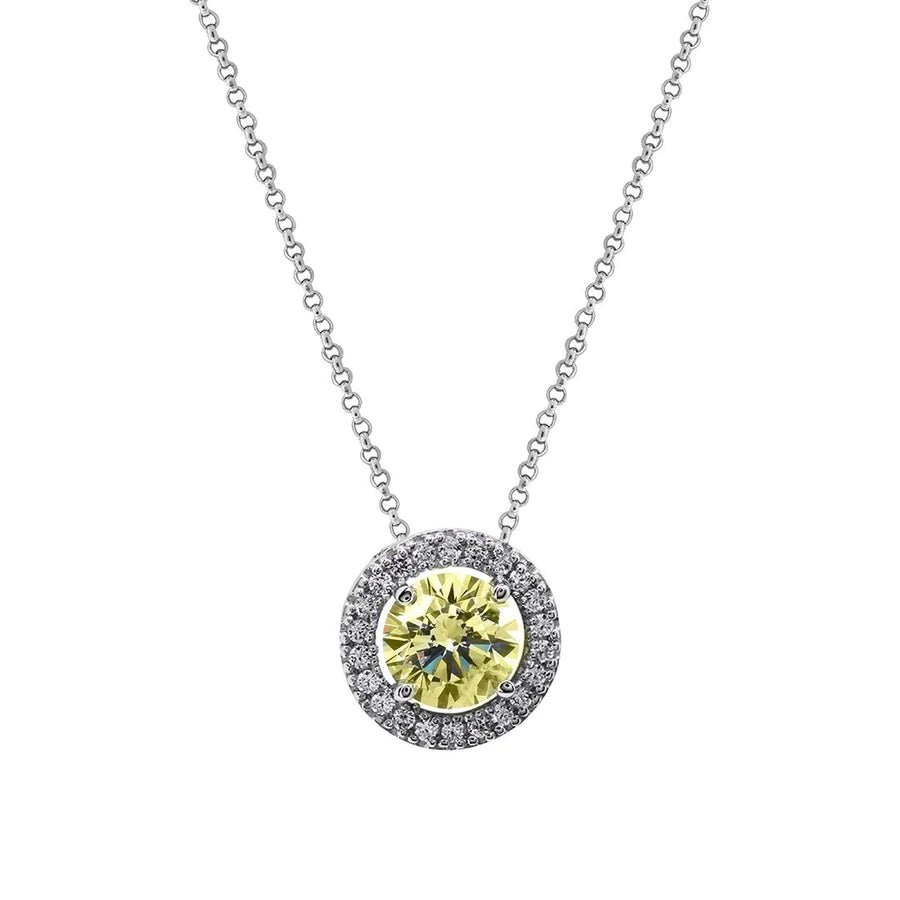 Sweet Dreams Yellow Zircon Necklace - ARTSY SILVER