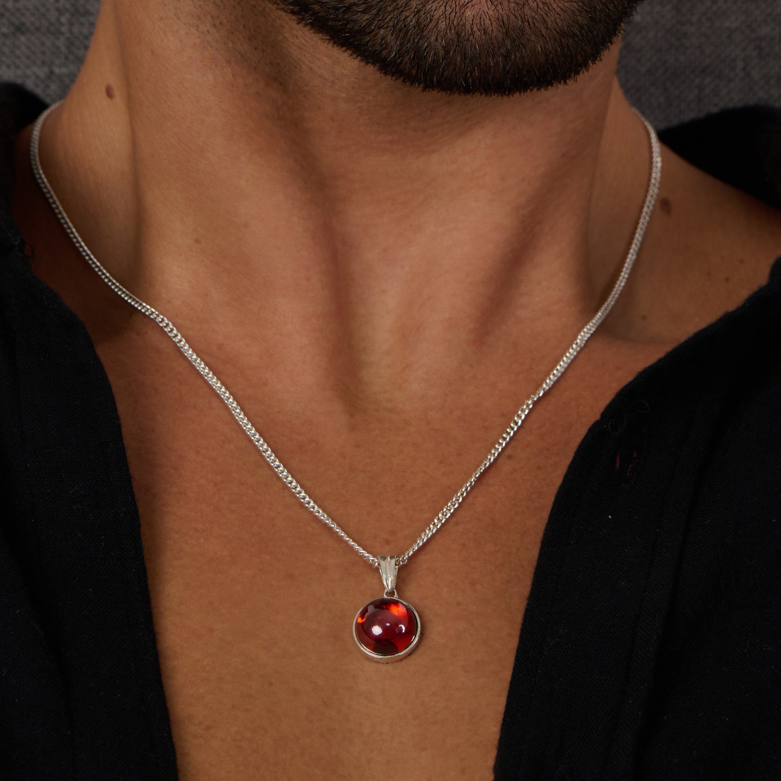 Round Red Pendant