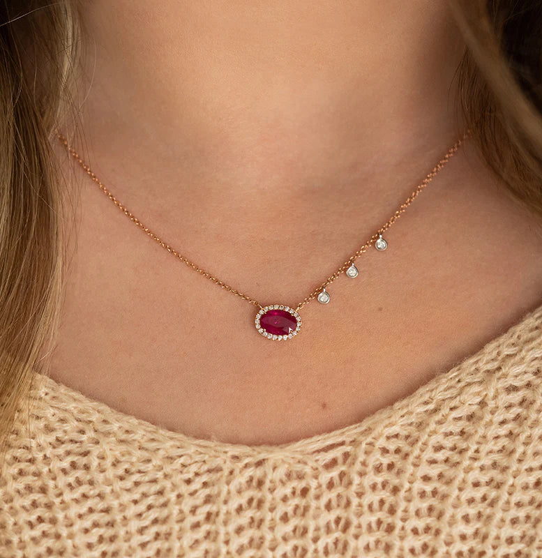 Ruby Twinkle Necklace