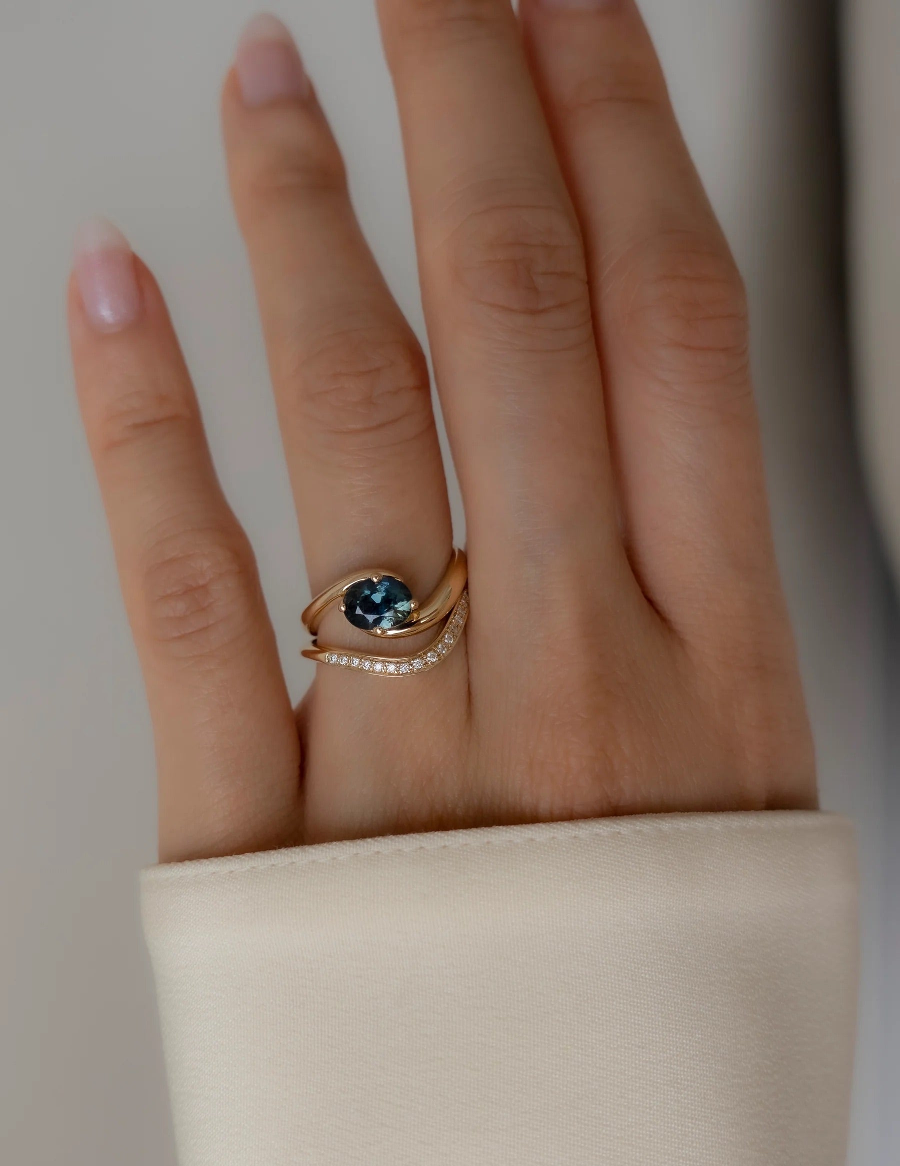 Sapphire Oval Ring