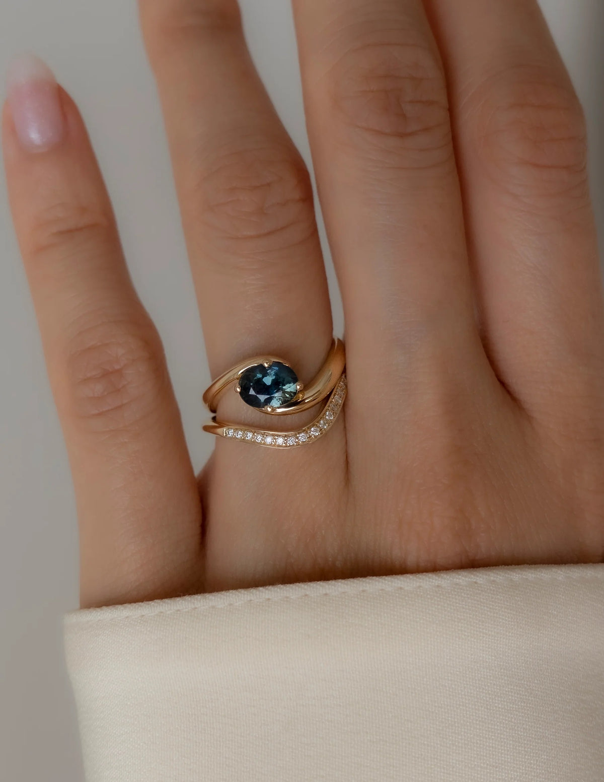 Sapphire Oval Ring