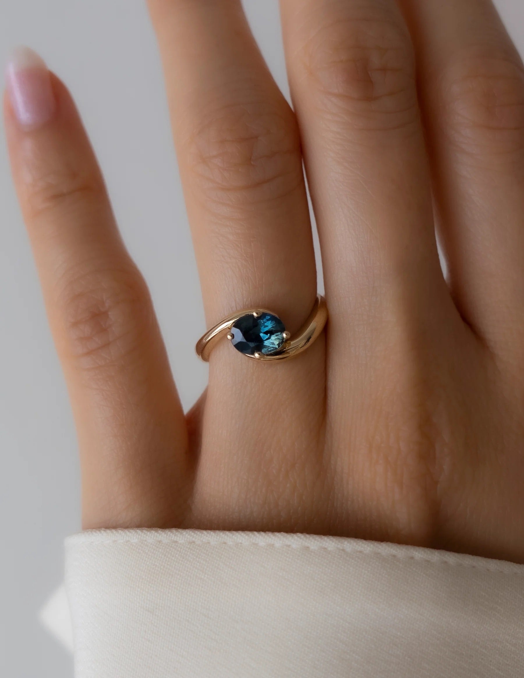 Sapphire Oval Ring