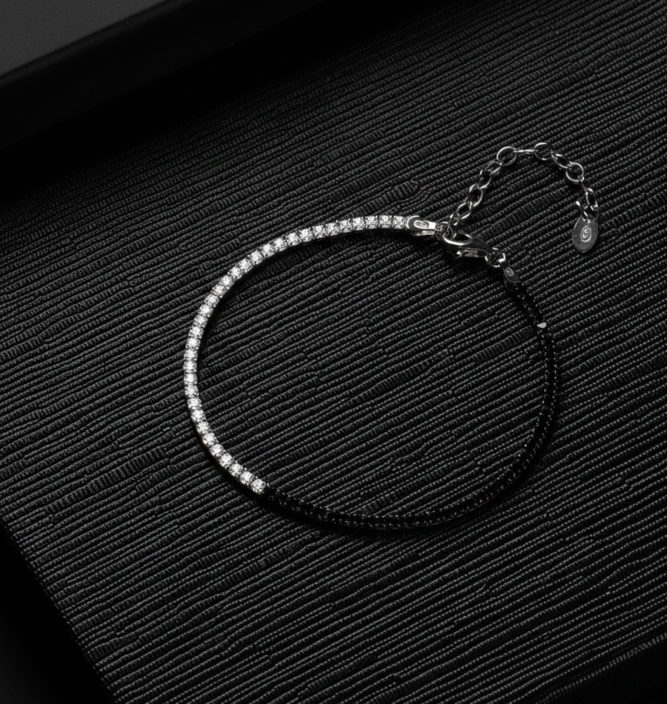 Yin Yang Tennis Bracelet