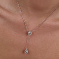 925 Sterling Silver - White zircon _ woman's Necklace I ARTSY SILVER