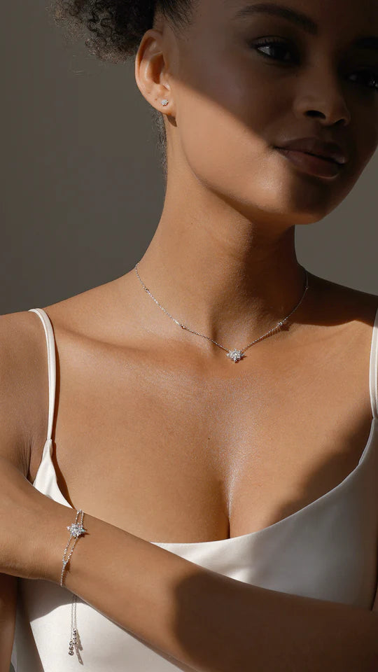 <tc>قلادة دائرية من حجر الزركون </tc>