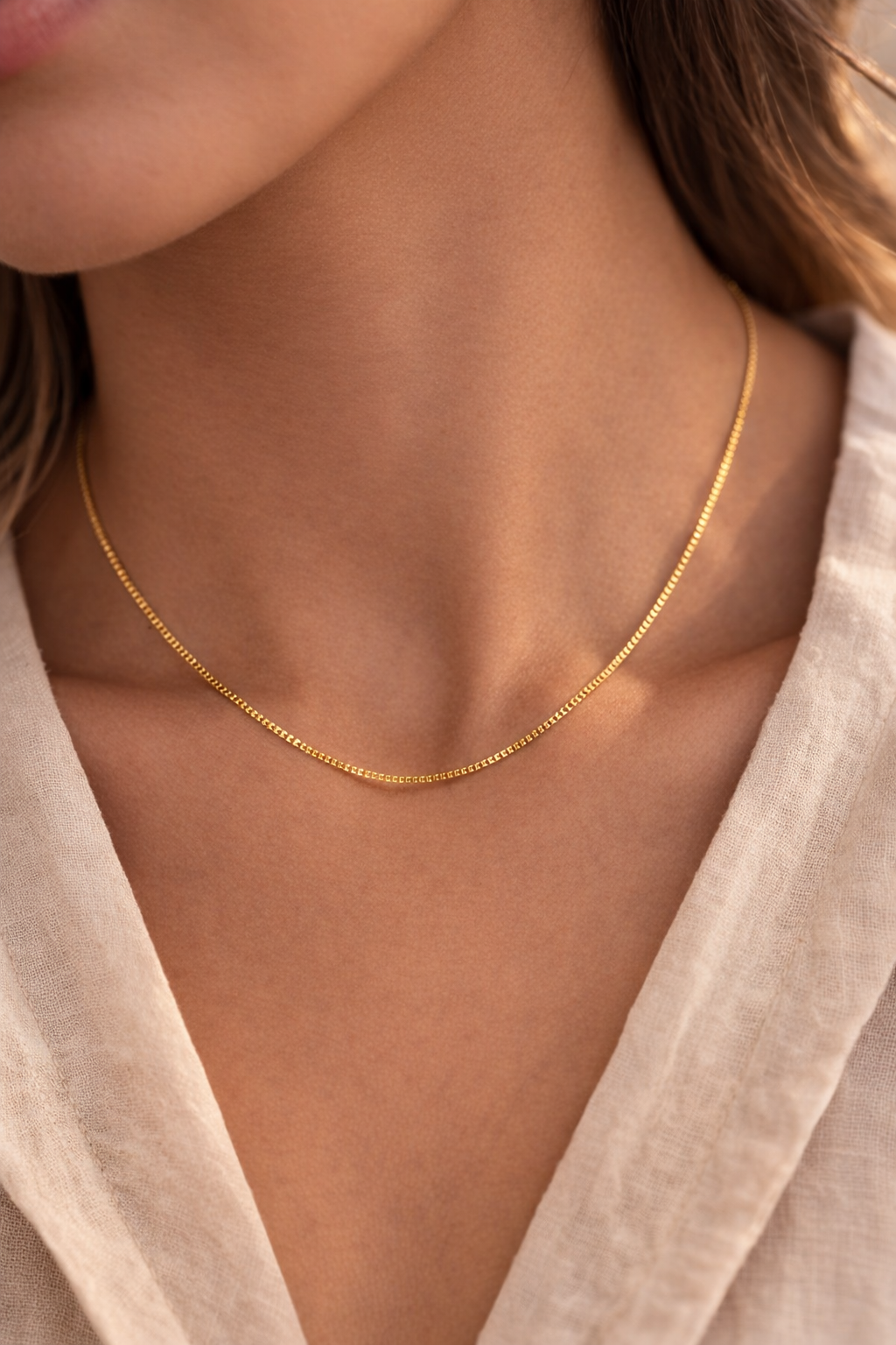 Sleek Box Chain Necklace