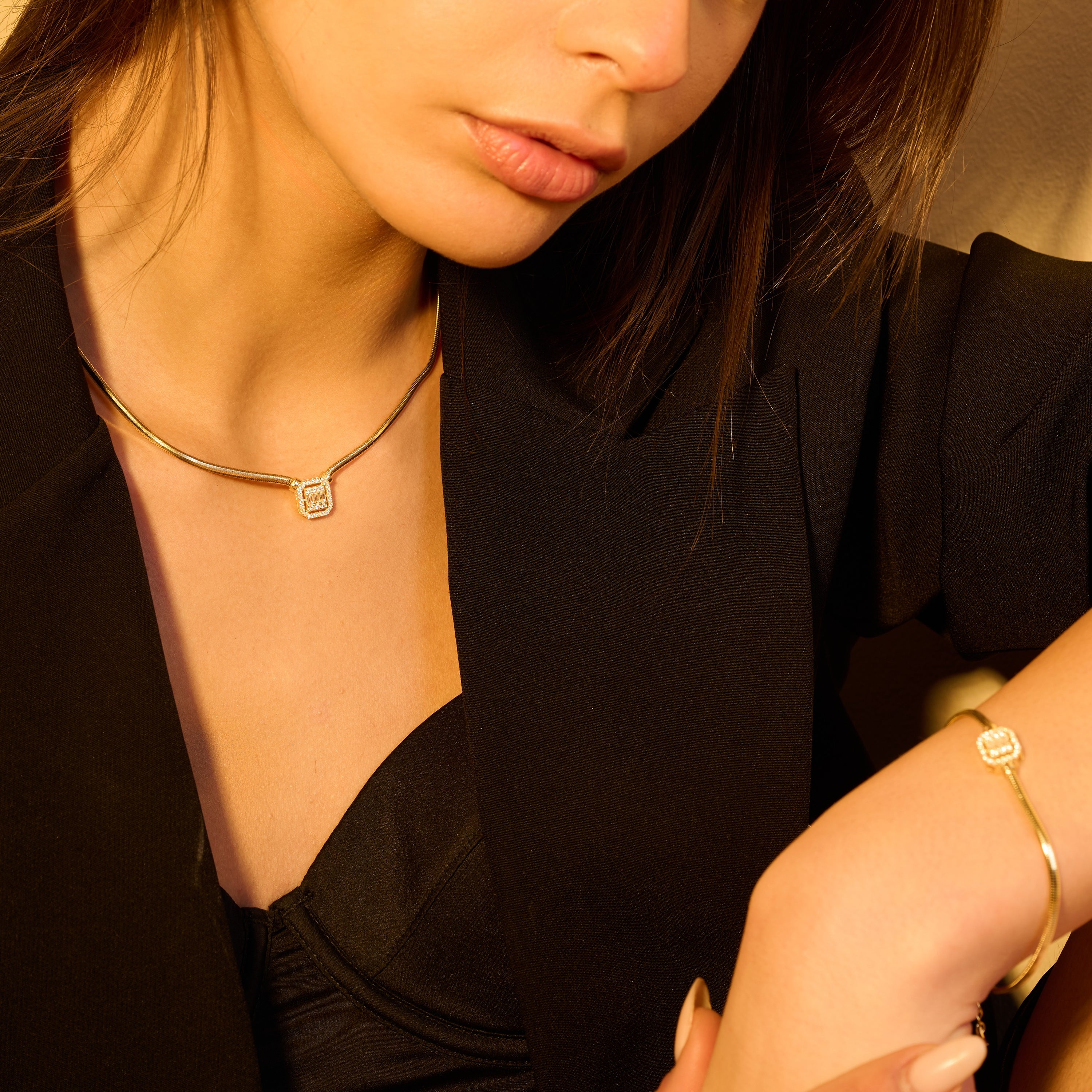 Snake Necklace & Bracelet Set