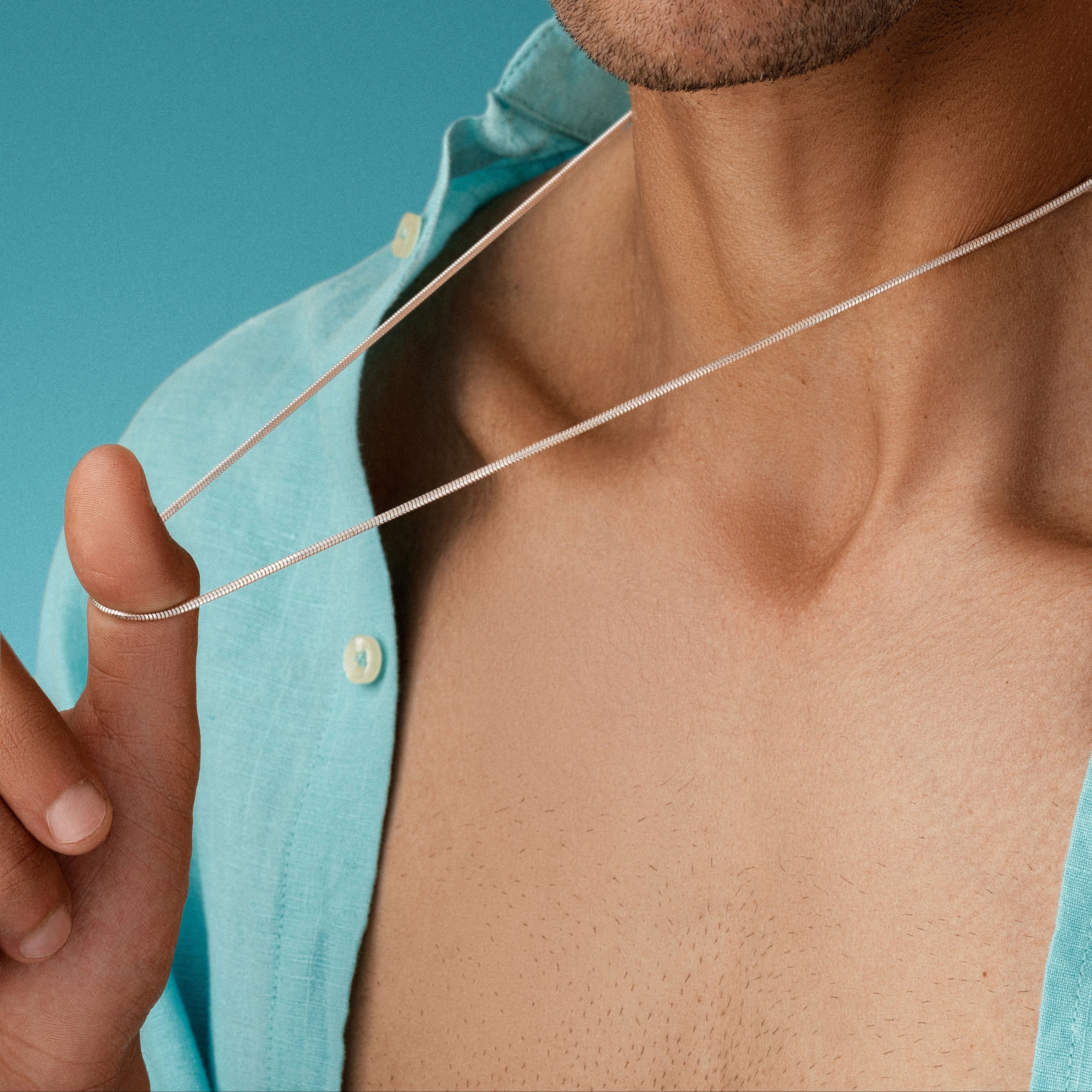 Snake Silver Chain - ARTSY SILVER