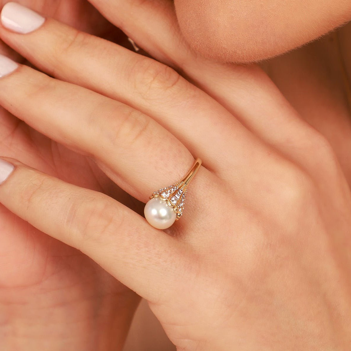 Special Day Pearl Ring - ARTSY SILVER