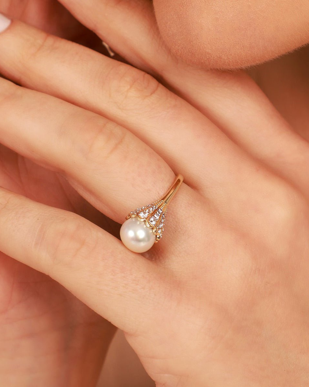 Special Day Pearl Ring - ARTSY SILVER