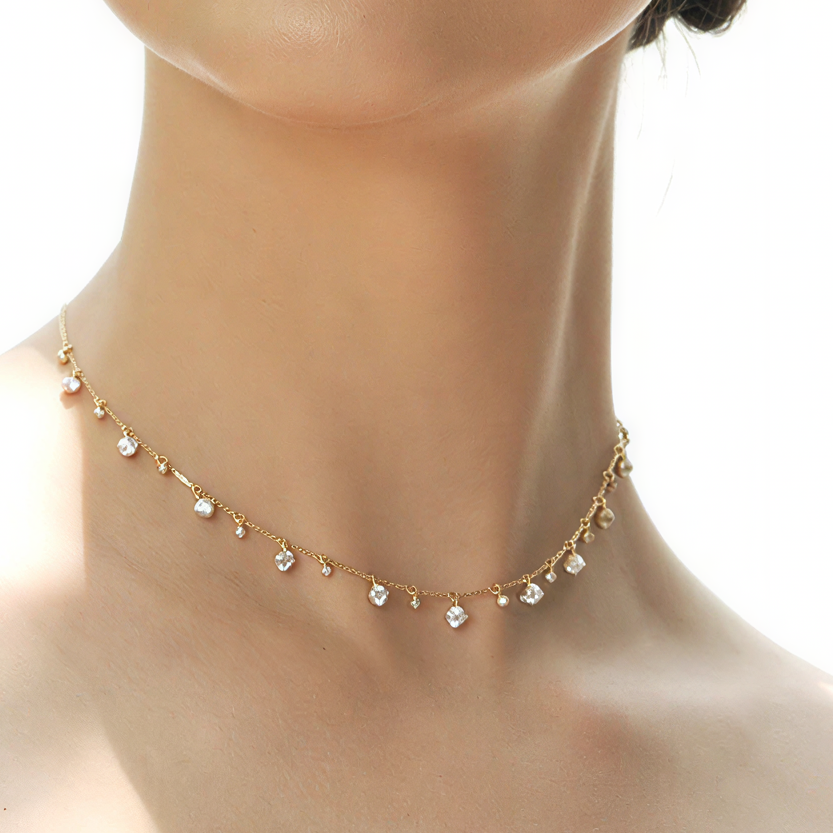 Sprinkles Zircon Adjustable choker
