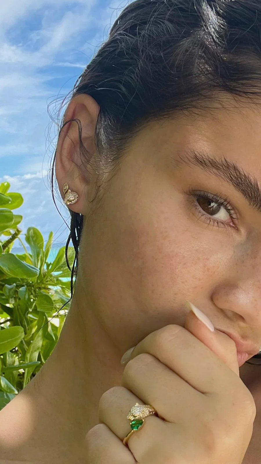 Stay Wild Tiger Earrings - ARTSY SILVER