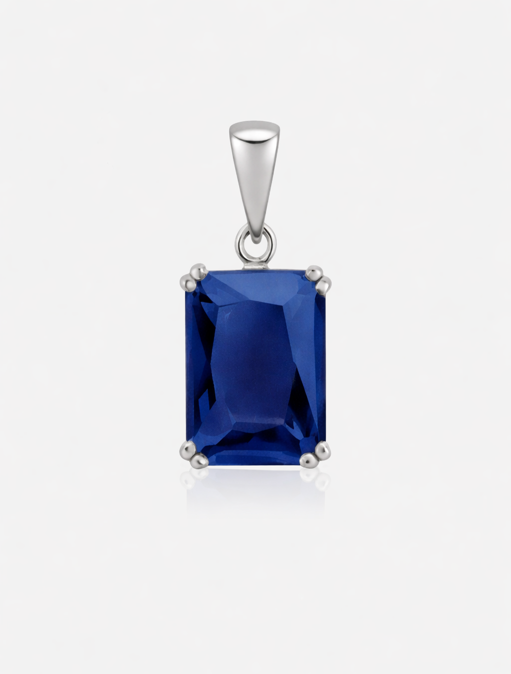 Superman Blue Rectangle Pendant - ARTSY SILVER
