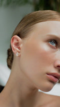 Swan Lake Gold Plated Earrings