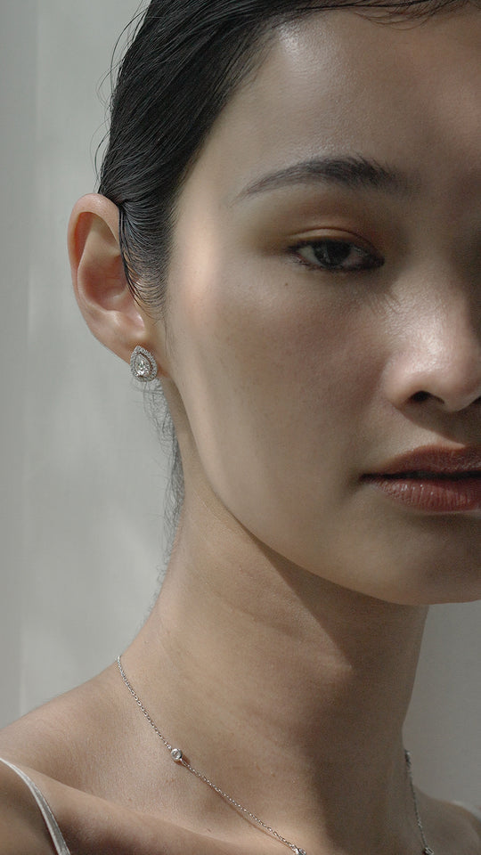 Swan Lake Silver Earrings