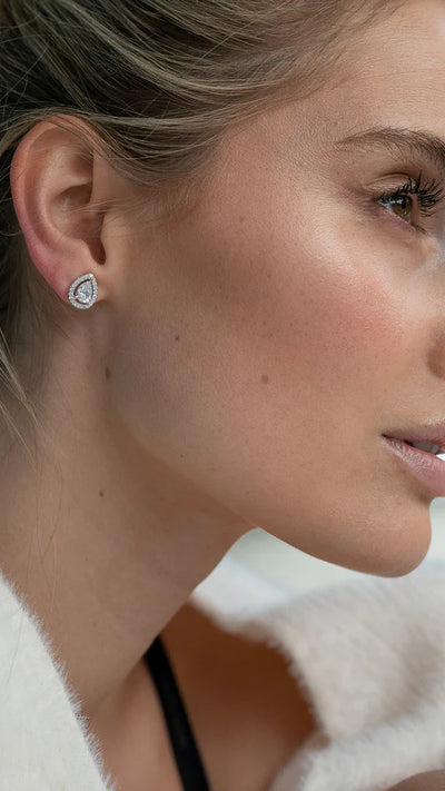 gold plated elegant earrings for women - ARTSY SILVER