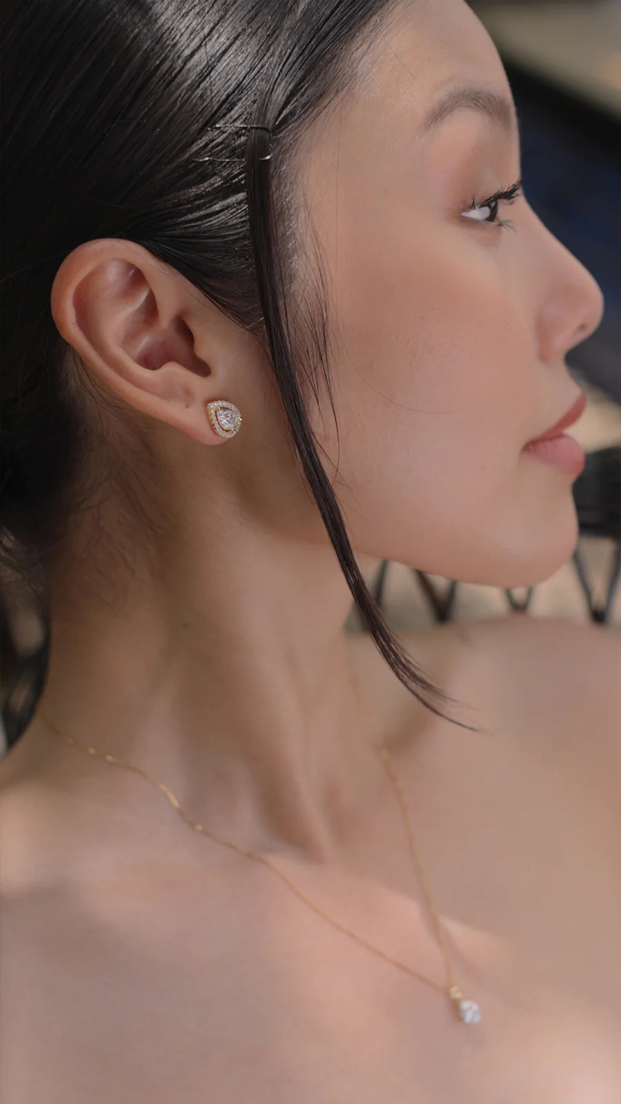 Swan Lake Gold Plated Earrings - ARTSY SILVER