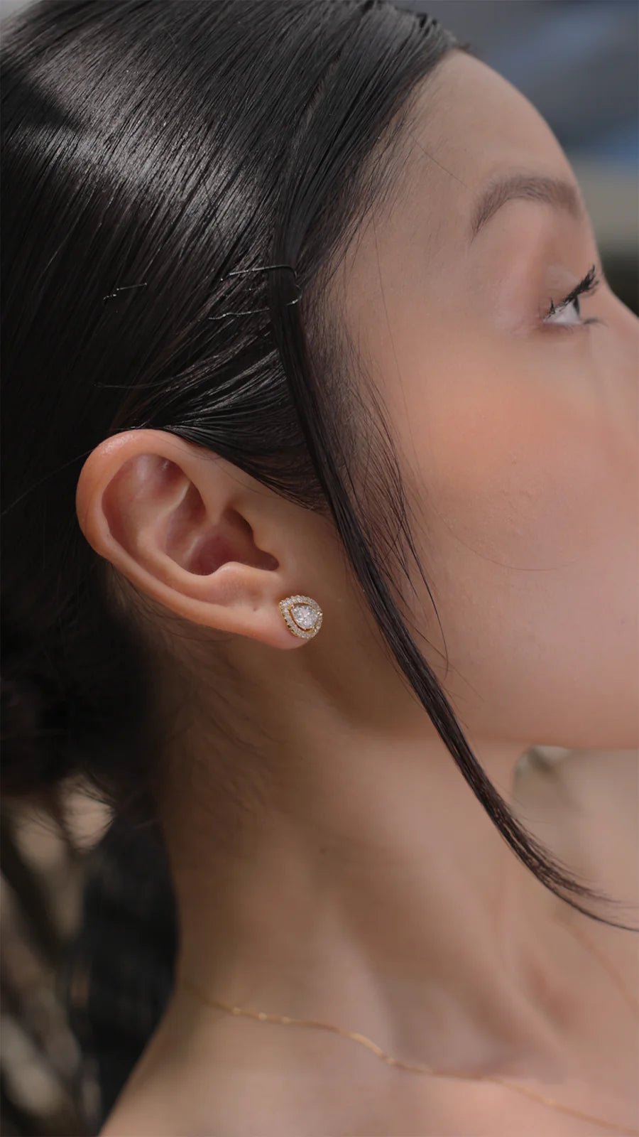 Swan Lake Gold Plated Earrings - ARTSY SILVER