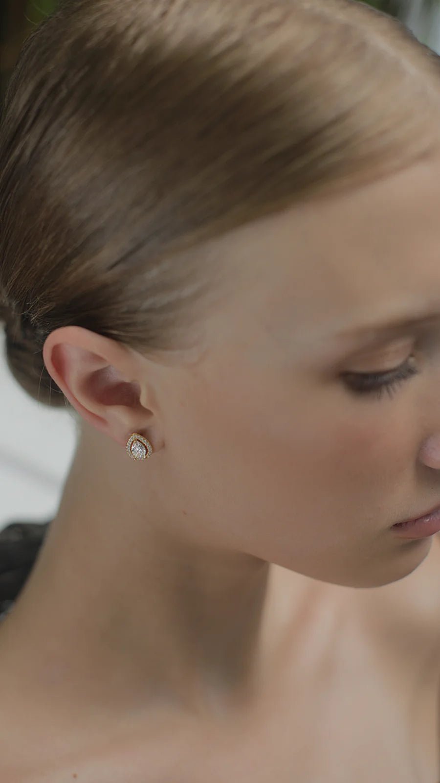 Swan Lake Gold Plated Earrings - ARTSY SILVER