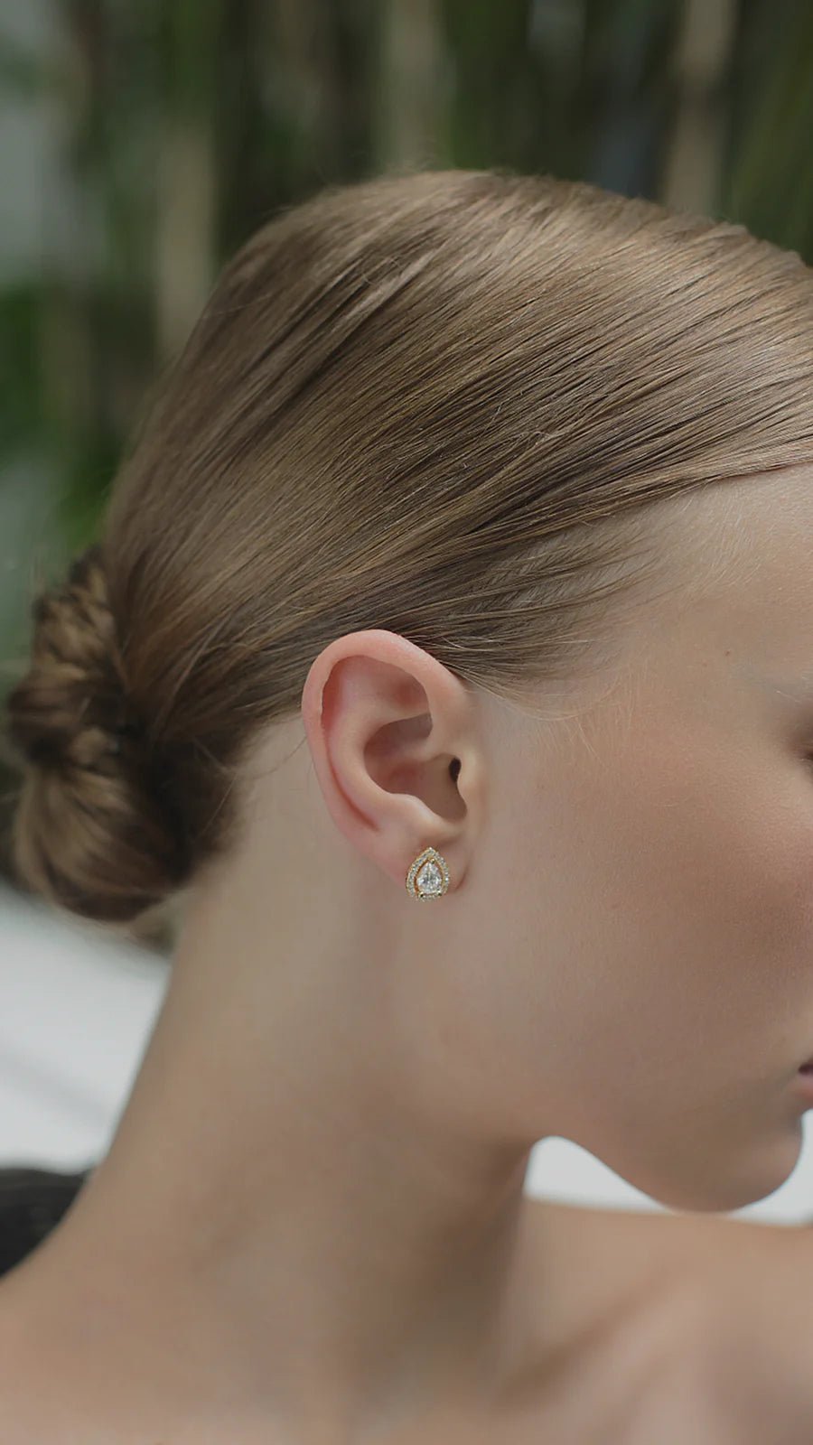 Swan Lake Gold Plated Earrings - ARTSY SILVER