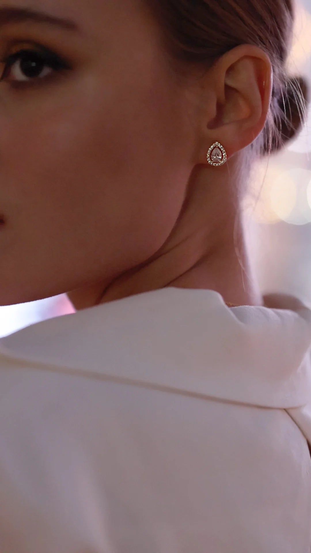 Swan Lake Gold Plated Earrings - ARTSY SILVER