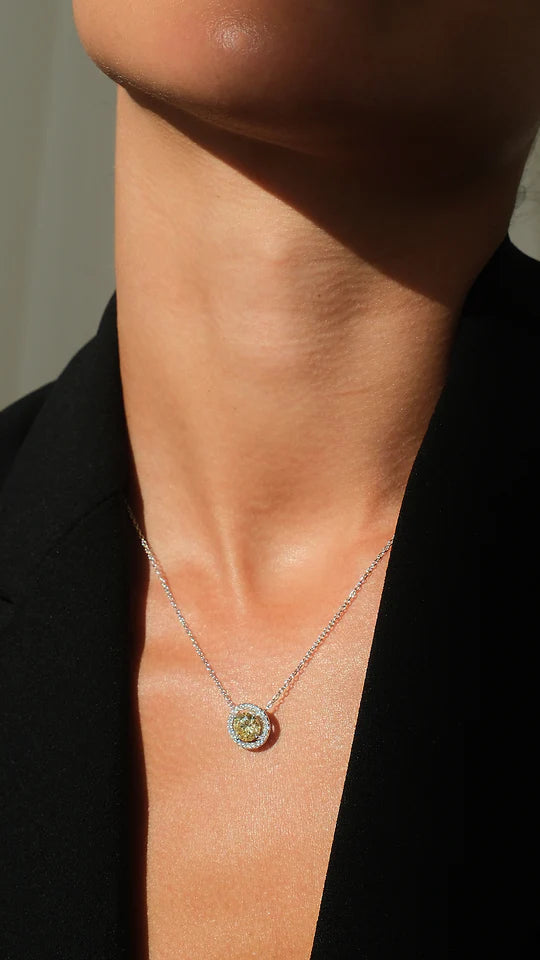 Sweet Dreams Yellow Zircon Necklace