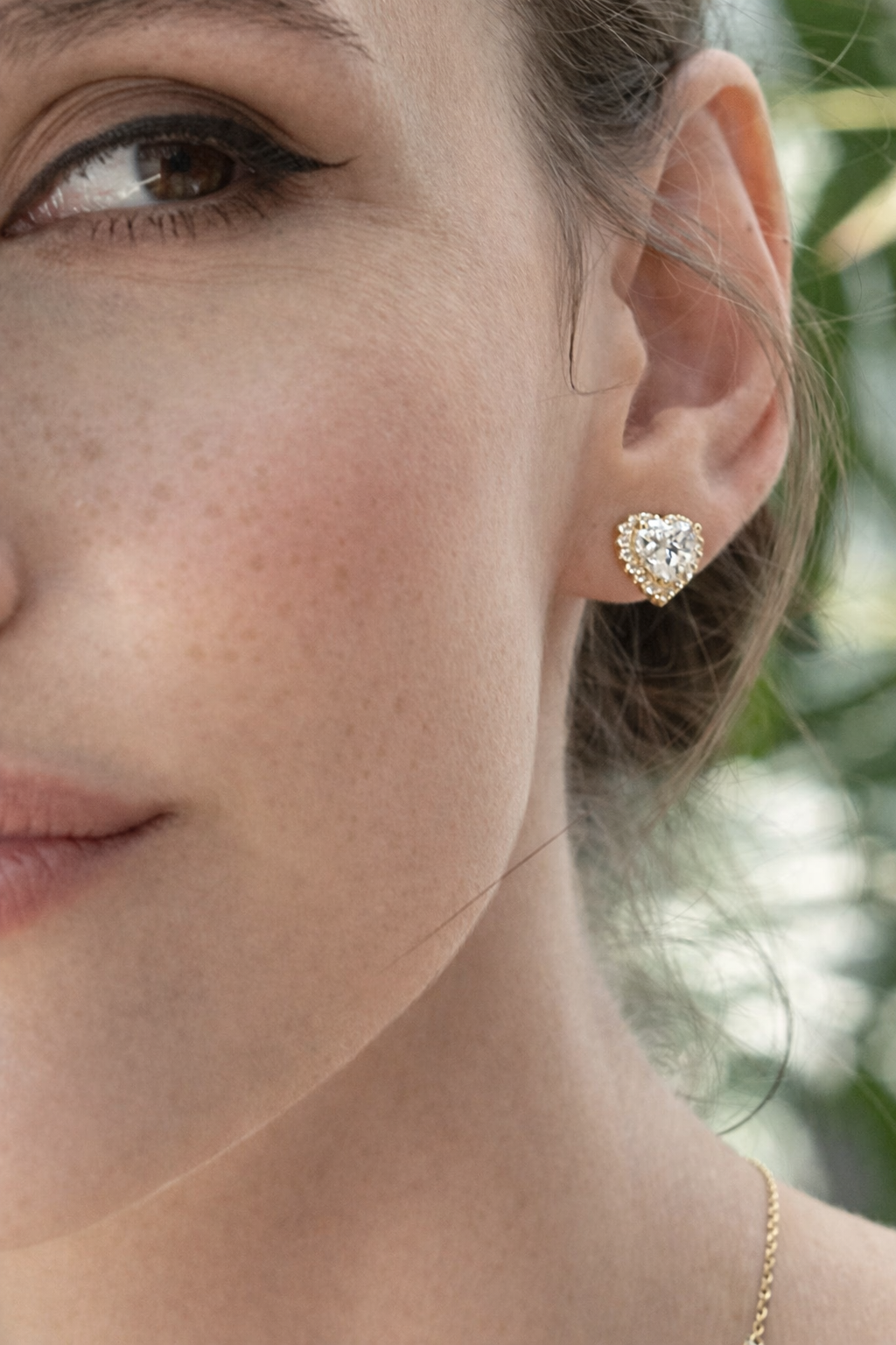 Sweet Heart Gold Plating Earrings - ARTSY SILVER
